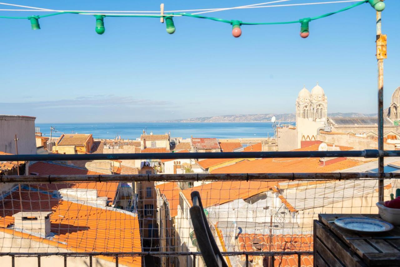 Terrasse Vue Mer & Quartier Historique Vieux Port Marseille Exterior photo