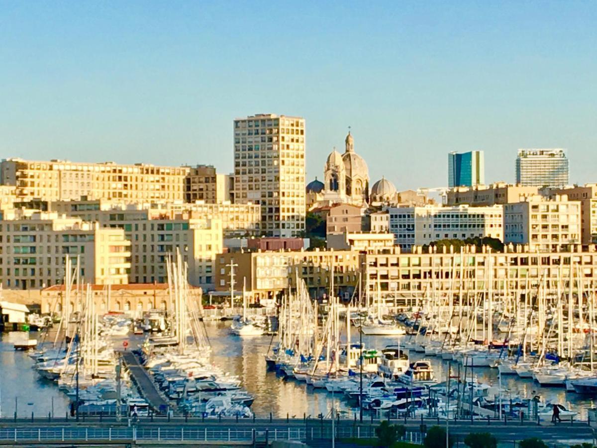 Terrasse Vue Mer & Quartier Historique Vieux Port Marseille Exterior photo
